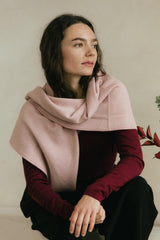 Hygge - organic cotton super soft cozy sweater knit - shawl - wrap - blanket - coverall