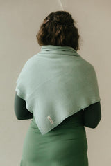 Hygge - organic cotton super soft cozy sweater knit - shawl - wrap - blanket - coverall