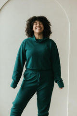 Acacia Crop Top - High Neck Crop Top Made from 100% Organic Cotton Knit Corduroy
