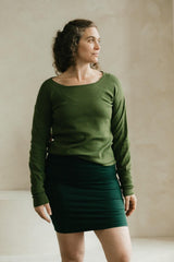 Melange Sweater - 100% organic cotton lightweight round neck sweater