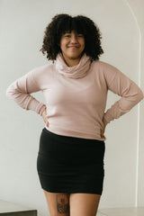 Melange Sweater - 100% organic cotton lightweight round neck sweater