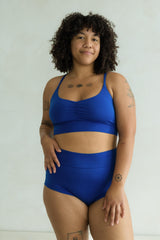 Organic Bralette - Cross Back Organic Cotton Bra Top - Yoga Bra