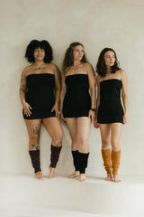 Convertible mini skirt/dress- organic cotton mini skirt- roll over mini skirt