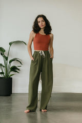 Racer Back Vinyasa Top - Reversible Crop top with high neckline