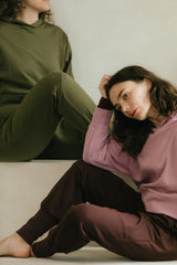 Estrella Hoodie - organic cotton cropped hooded sweatshirt
