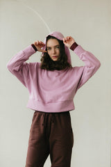 Estrella Hoodie - organic cotton cropped hooded sweatshirt