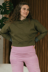 Estrella Hoodie - organic cotton cropped hooded sweatshirt