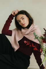 Hygge - organic cotton super soft cozy sweater knit - shawl - wrap - blanket - coverall