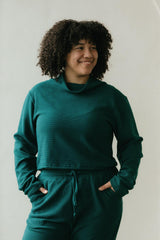 Acacia Crop Top - High Neck Crop Top Made from 100% Organic Cotton Knit Corduroy