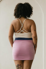 Organic Bralette - Cross Back Organic Cotton Bra Top - Yoga Bra