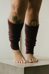 Lightweight Leg warmers - cozy organic cotton knit leg warmers in earth colors