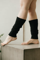 Lightweight Leg warmers - cozy organic cotton knit leg warmers in earth colors