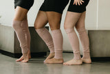 Lightweight Leg warmers - cozy organic cotton knit leg warmers in earth colors