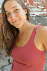 Tank top dress - organic cotton stretchy tank top dress