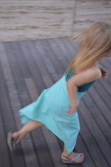children's organic skirt/dress - Plumitas skirt dress for little ones - kids size convertible skirt with roll over waist