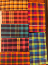 Kattam Totes - Reversible bags made from Madras Checks Saris - limited edition