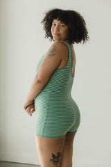 Marilyn Bodysuit - organic cotton alternative swimsuit - Reversible retro style one piece