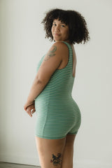Marilyn Bodysuit - organic cotton alternative swimsuit - Reversible retro style one piece