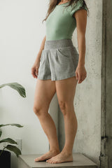 Piedra Shorts- Organic Cotton Shorts: Mid Length with pockets