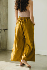 Saras Pants - Cotton wide leg pants with pockets - Breezy colorful palazzo pants