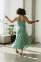 Freedom Skirt - Organic Cotton Convertible Maxi Skirt Dress: Natural Fiber earth colors