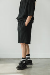Sailesh Shorts - relaxed fit drawstring shorts with deep pockets - 100% organic cotton knit corduroy