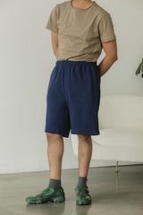 Sailesh Shorts - relaxed fit drawstring shorts with deep pockets - 100% organic cotton knit corduroy
