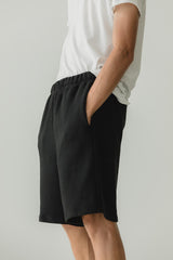 Sailesh Shorts - relaxed fit drawstring shorts with deep pockets - 100% organic cotton knit corduroy