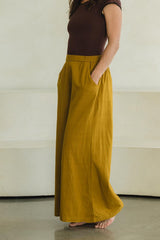 Saras Pants - Cotton wide leg pants with pockets - Breezy colorful palazzo pants