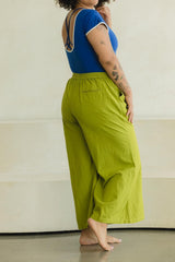 Saras Pants - Cotton wide leg pants with pockets - Breezy colorful palazzo pants