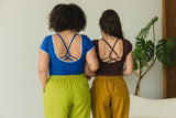 Saras Pants - Cotton wide leg pants with pockets - Breezy colorful palazzo pants