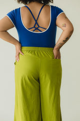 Saras Pants - Cotton wide leg pants with pockets - Breezy colorful palazzo pants