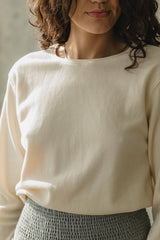Vienna Long Sleeve - 100% organic cotton textured thermal in undyed and natural dyes