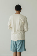 Vienna Long Sleeve - 100% organic cotton textured thermal in undyed and natural dyes