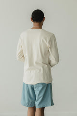 Vienna Long Sleeve - 100% organic cotton textured thermal in undyed and natural dyes