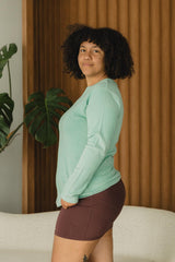 Vienna Long Sleeve - 100% organic cotton textured thermal in undyed and natural dyes