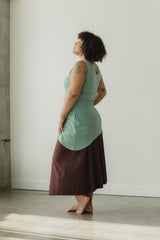 Botanical Dragonfly Dress - tunic dress made from 100% organic cotton futbol fabric and fully naturally dyed