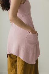 Botanical Dragonfly Dress - tunic dress made from 100% organic cotton futbol fabric and fully naturally dyed