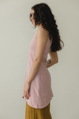 Botanical Dragonfly Dress - tunic dress made from 100% organic cotton futbol fabric and fully naturally dyed