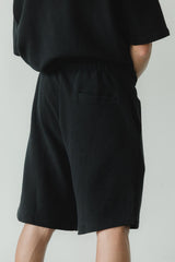 Sailesh Shorts - relaxed fit drawstring shorts with deep pockets - 100% organic cotton knit corduroy