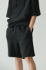 Sailesh Shorts - relaxed fit drawstring shorts with deep pockets - 100% organic cotton knit corduroy
