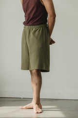 Sailesh Shorts - relaxed fit drawstring shorts with deep pockets - 100% organic cotton knit corduroy