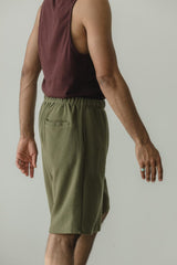 Sailesh Shorts - relaxed fit drawstring shorts with deep pockets - 100% organic cotton knit corduroy