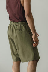 Sailesh Shorts - relaxed fit drawstring shorts with deep pockets - 100% organic cotton knit corduroy