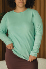 Vienna Long Sleeve - 100% organic cotton textured thermal in undyed and natural dyes