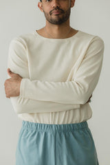 Vienna Long Sleeve - 100% organic cotton textured thermal in undyed and natural dyes