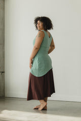 Botanical Dragonfly Dress - tunic dress made from 100% organic cotton futbol fabric and fully naturally dyed
