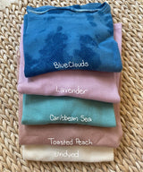 Copenhagen Crop Top - 100% organic cotton botanical dyed and undyed textured top