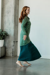 Nomad dress -*new colors* hooded cowl dress with pocket- made from 100% organic cotton jersey