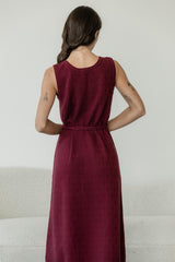 Bee Dress - beautifully knit organic cotton sweater dress with braided belt
